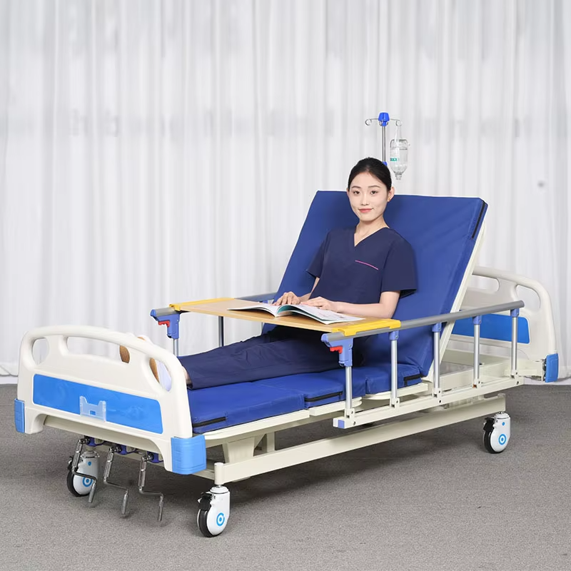 Height 3 Crank Manual Medical Hospital Bed