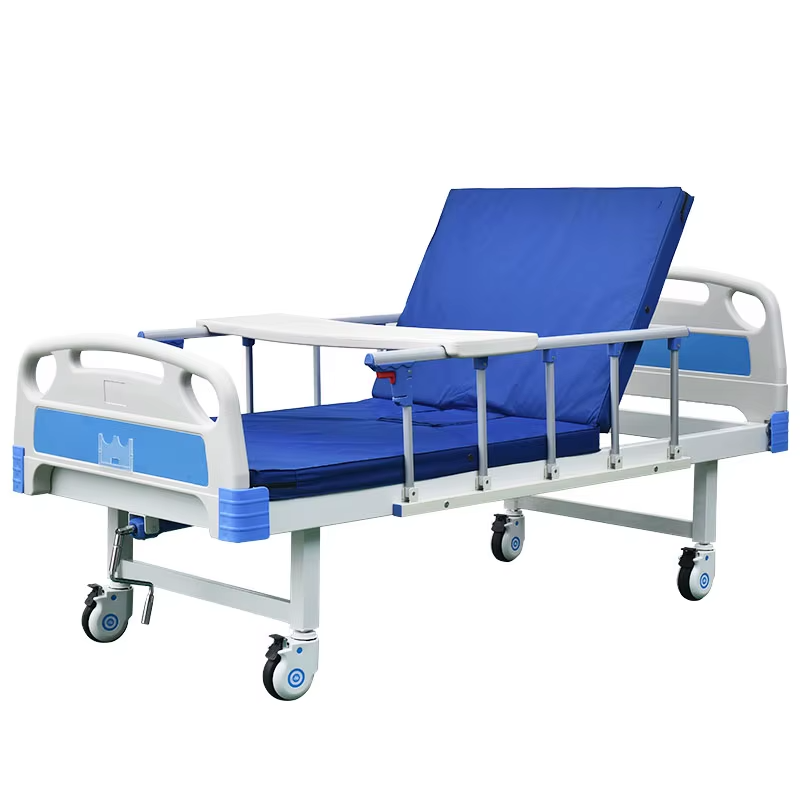 Manual One Crank Clinic Medical Hospital Bed