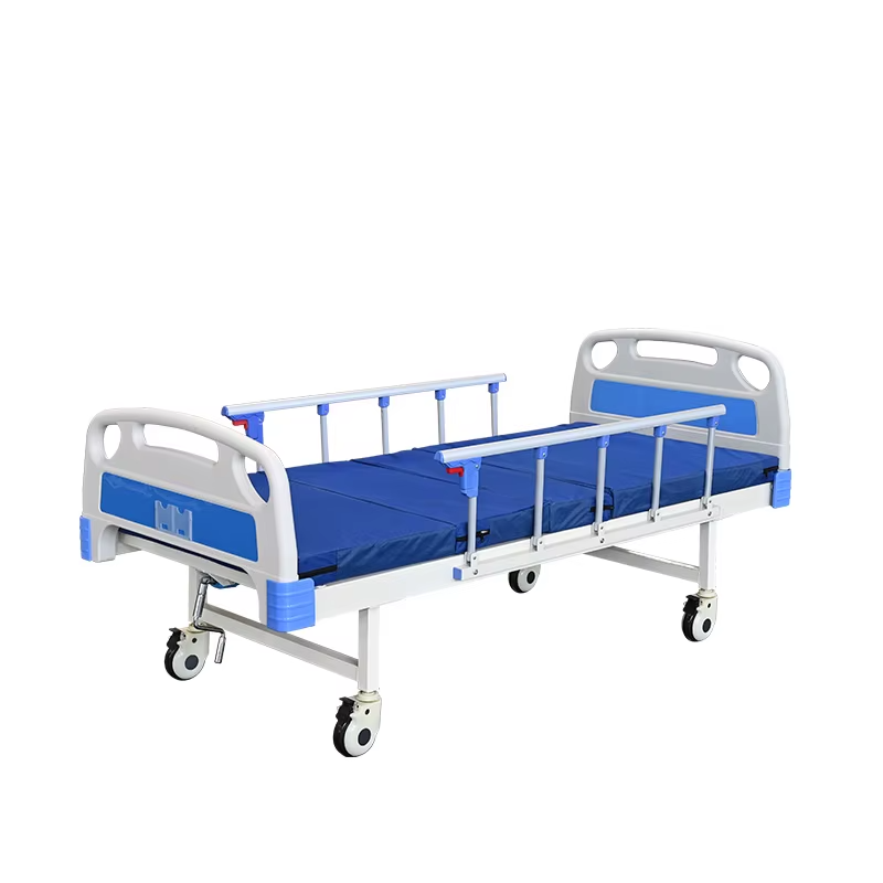 1-Function Manual Hospital Bed Steel and ABS Medical Bed