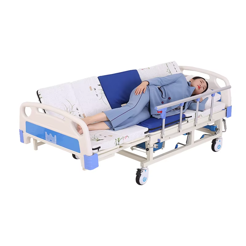 Hospital Nursing Bed 5 Functions Full Bend Home Care Bed