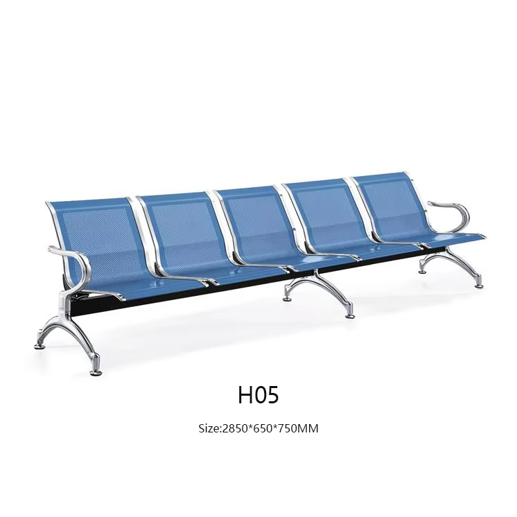 Stainless Steel Hospital Airport 3-seater Waiting Chair