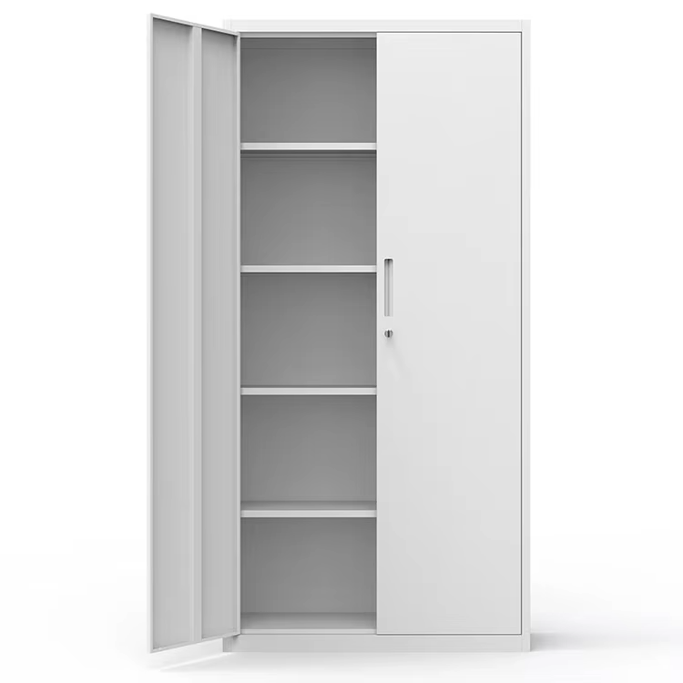 Office Cheap Steel Cupboard Design Swing Metal Double Cabinet